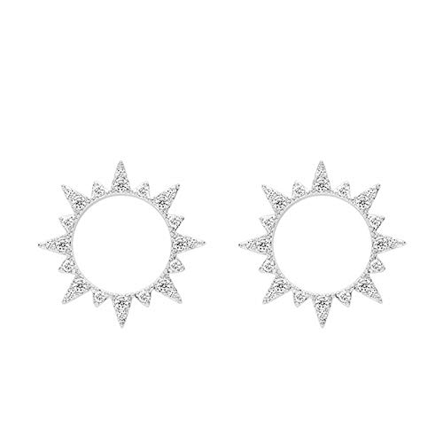 Boucles d'oreilles fleur de soleil en argent pour sublimer vos soirées