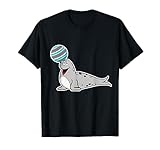 Seelöwe Seerobbe Robbe mit Ball T-Shirt