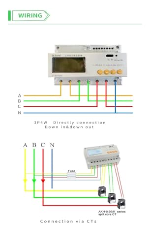 Compteur triphasé bidirectionnel DTSD1352c RS485 pour suivi de précision - 3
