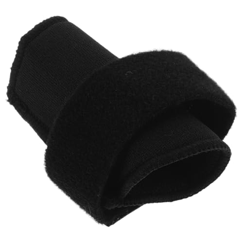 Toyvian Basketball Finger Wrap Sleeve Sports Finger Splint Bandage Black