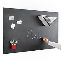 KalaMitica - Magnetisch wandbord - beschrijfbaar en afwisbaar met krijt - zwart antraciet - 14 x 50 cm