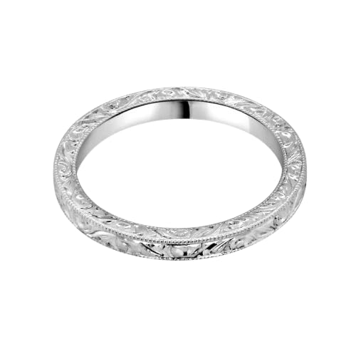 Antique Art Deco Filigree Milgrain Full Eternity Motif