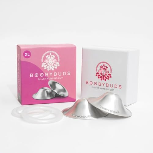The Original Silver Nursing Cups for Breastfeeding Mothers – 999 Silver Breastfeeding Cups &amp; Nipple Covers – Universal Fit – Nickel Free