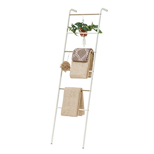 IRIS USA Garment Ladder Clothes Rack, Space Saving, White by IRIS USA - Used condition - US$17.61