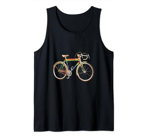 Rainbow Bike Gay Pride LGBTQ Vélo streetwear arc-en-ciel Débardeur