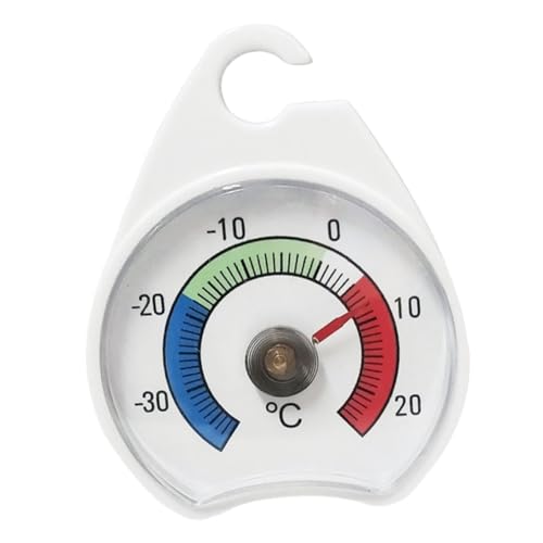 NUOBESTY Termometro Frigorifero Analogico Alta Precisione con Indicatore Umidità Strumento Essenziale per Cucina e Conservazione Alimentare Adatto Frigoriferi e Congelatori Domestici e