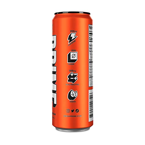 Prime Hydration DP-ED12ORM Prime Energy Orange Mango | Zero Sugar Energy Drink | Preworkout Energy | 200Mg Caffeine With 355Mg Of Electrolytes And Coconut Water For Hydration| Vegan | Gluten Free thumb #5