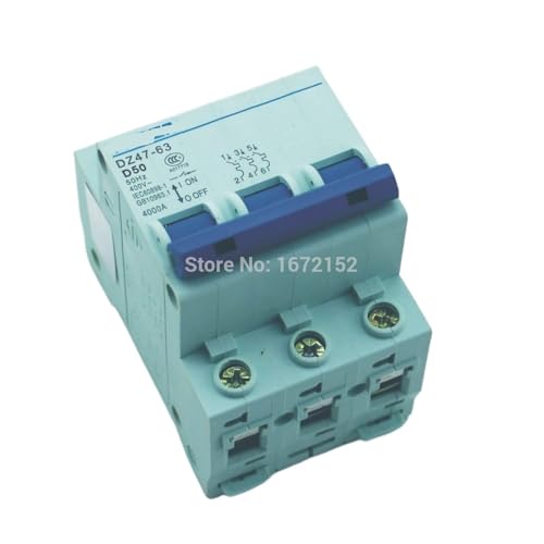 Disjoncteur 3P 50A courbe D protégez vos moteurs triphasés 240V 415V