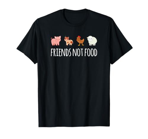 Friends Not Food, Vegetarian, Vegan T-Shirt