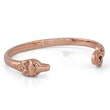 Akitsune Ferus Bracelet | Brazalete Mujer Hombres Pulsera Inoxidable Zorro Minimalista - Plata Mate Oro Negro en Oro Rosa,