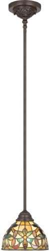 Quoizel Kami 1-Light Vintage Bronze Mini Pendant Light