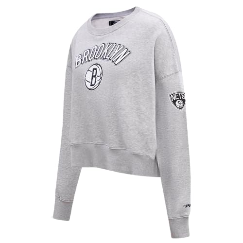 Sudadera Pro Standard NBA de Felpa con Chenille Térmica Gris XS 3