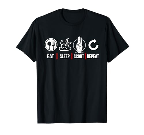 Eat Sleep Scout Repeat Funny Gift Scout Shirt T-Shirt