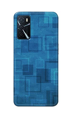 Image of Printed Hard Back Cover Case for Oppo A16 | Oppo A16s Back Cover (Plain Azure Blue) -702