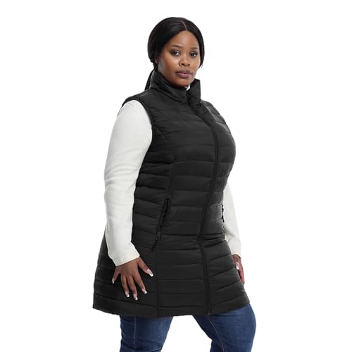 Plus Size Women Puffer Vest 1X-6X Lightweight Packable Quilted Puffy Vest (Exclusively for Plus Size)2