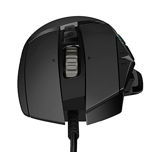 Logitech G502 Hero High Performance Wired Gaming Mouse, 25K Sensor, 25,600 Dpi, Rgb, Adjustable Weights, 11 Programmable Buttons, On-Board Memory, Pc/Mac - Black #TOP3