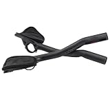 Alfa Pasca guidon velo triathlon 31.8mm corne carbone vtt 340mm prolongateur triathlon 3k mat