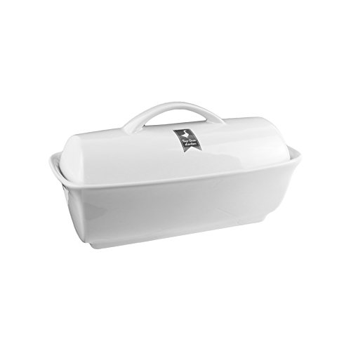 Saveur et Degustation kc2420 cazuela para terrina de Foie Gras, gres, Color Blanco Rojo y Gris, 26 x 13,7 x 14 cm Cover