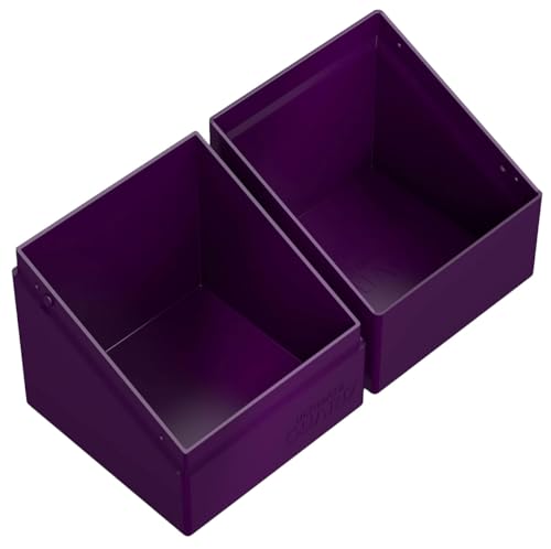 Image of Ultimate Guard Boulder Solid 100+, Deck Case for 100 Double-Sleeved TCG Cards, Purple, Secure & Durable Storage for Trading Card Games, No Transparency