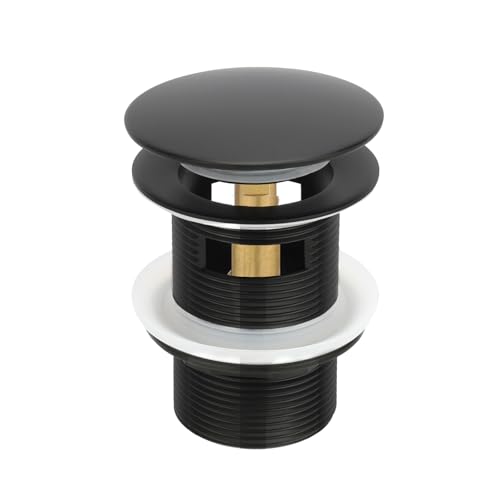 Ouditon Tub Stopper Bathtub Drain, Brass Pop-up Freestanding Bathtub Drain