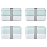 Hersteller: BUTLERS BUTLERS (4 Stück Lunchbox mit Besteck 19x11 cm - SNACK PACK - Praktische Brotbox für Arbeit, Schule & unterwegs