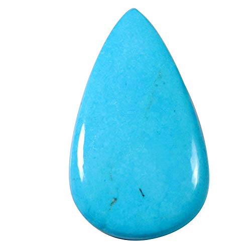 Cabochon en magnésite turquoise de 32,85 ct, une pierre précieuse traitée d'exception