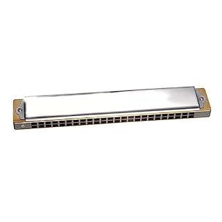 PacuM Harmonica par Instrument Clé Tremolo Harmonica 24 Trous Laiton Anches Harpe Bouche Orgue Clé C Instruments de Musique Argent Harmonica - Les Beatles, Paul McCartney, John Lennon, RIngo Starr, George Harrison PacuM Harmonica par Instrument Clé Tremolo Harmonica 24 Trous Laiton Anches Harpe Bouche Orgue Clé C Instruments de Musique Argent Harmonica – Image 2
