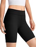 JOCMIC Girls Athletic Bike Shorts High Waist Yoga Dance Gym Spandex Short for Kids Youth Black 13-14 Years
