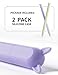 2 Pack Cute Ear Case Silicone Skin Cover Compatible with Apple Pencil 2nd Generation Accessories Compatible with iPad Pro 11 12.9 inch,Purple&Green