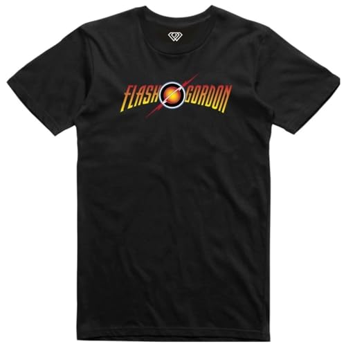 La Mejor Lista de Playeras de Flash para Hombre . 41 T SHIRT STUDIO MX Playera FLA-SH Gor-Don impresión Frente - Cuello Redondo - Hombre o Mujer con impresión DTG Full Color (MX/US, Alfa, X-Grande, Regular, Regular, Negro/Hombre)
