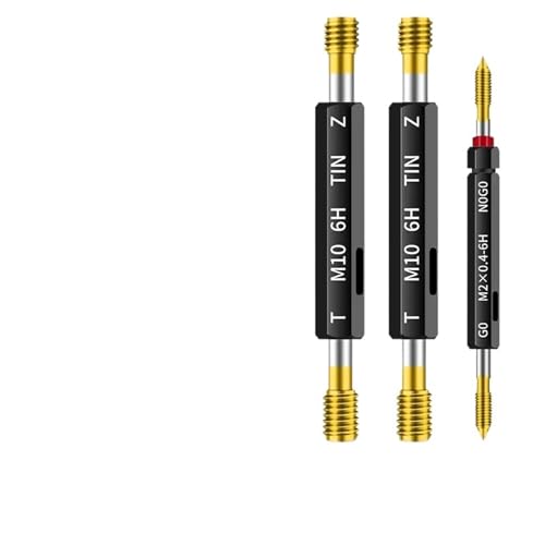 1pc 6H Nano Tin-Coating M1-M12 Calibrador Métrico de Tornillos de Acero de Paso Estándar Fino miniatura 1
