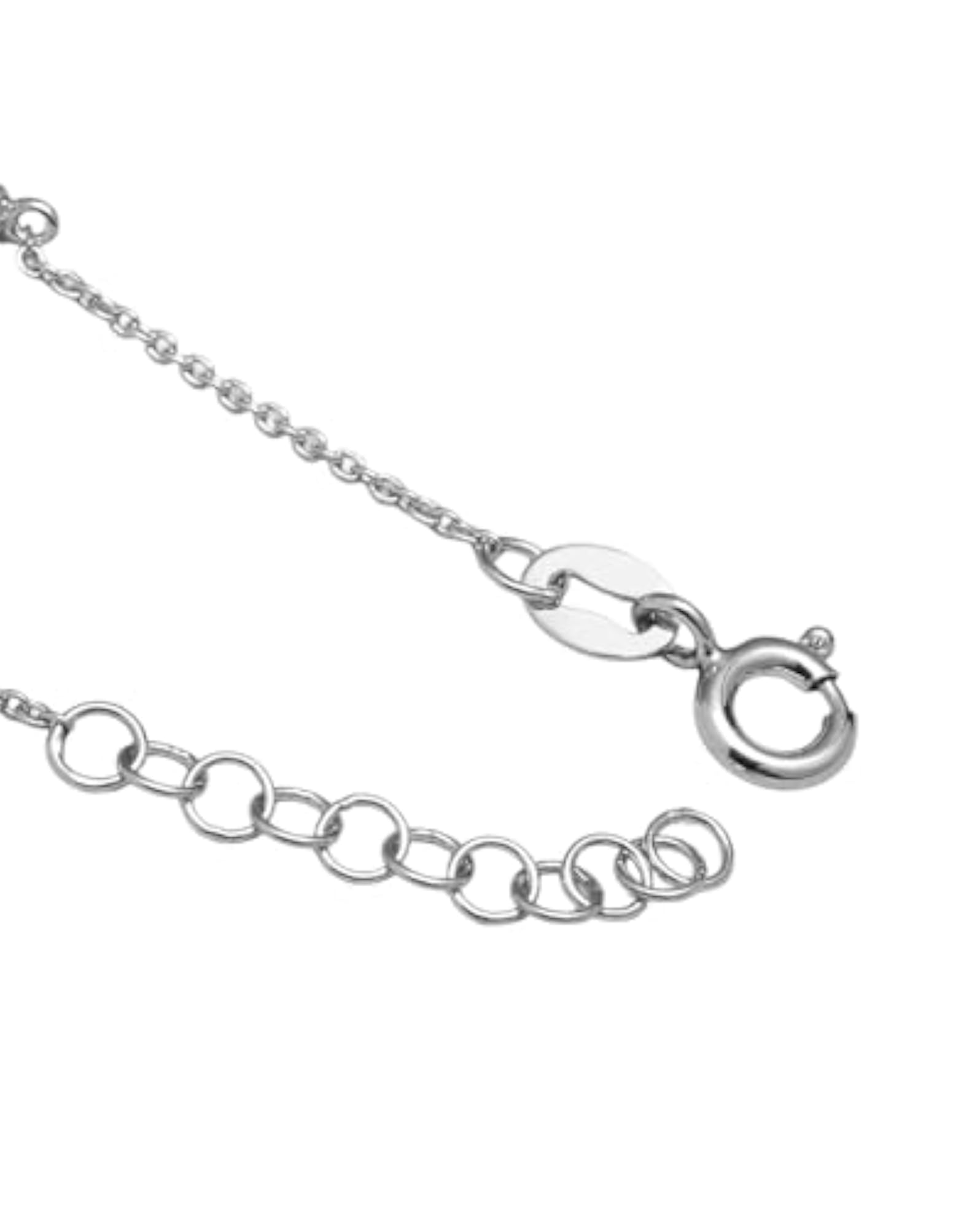 925 Sterling Silver Rhodium Plated CZ Teardrop Wraparound Bracelet