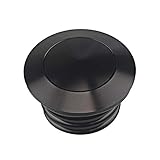 DUILU Motorcycle Clockwise Fuel Gas Oil Tank Cap, Black Pop-up Gas Cap for 1982-2018 Vented Fuel Tank