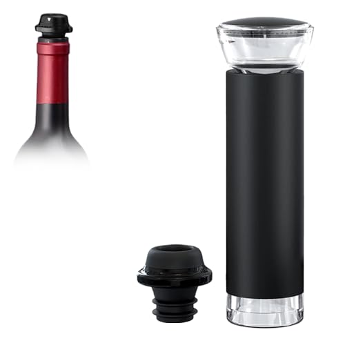 AIKARO - Bomba Vacio Vino, incluye 4 Tapones Vino y 1 Bomba de Vacío