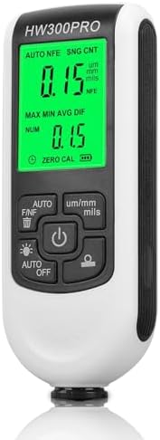 New Digital Coating Thickness Gauge, Ultra high Precision Probe, Paint Mil Thickness Meter for Automotive Paint Thickness Measurement, Measuring Range: 0 to 2000UM(White)