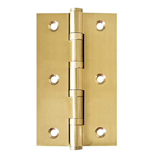 Bisagras de puerta de 2 piezas, bisagras de gabinete de latón resistente de 75 mm, bisagras de acero inoxidable con rodamiento de bolas más resistentes Cover