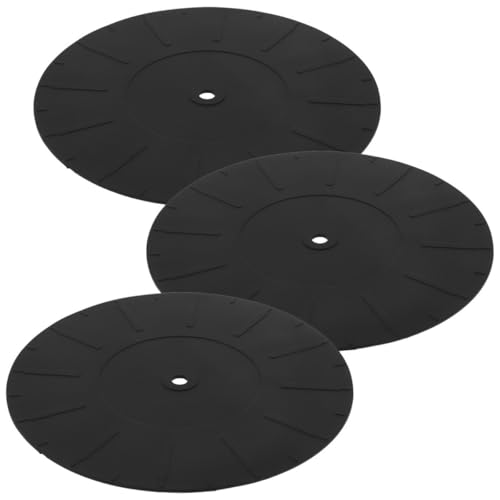 Sewroro �V���R���f�ނ̃^�[���e�[�u���p�b�h3���Z�b�g �Ód�C�h�~�U���}���@�\�t�� �����Ԏg�p�\�ȃr�j�[�����R�[�h�p�}�b�g ���F�V���v���f�U�C�� ���R�[�h�v���[���[�ی�ɍœK