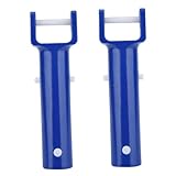NOLITOY 2 Juegos Accesorios para Limpieza de Piscina con Cabezal de Succión Forma de V de Azules Herramienta Ligera y Práctica para Uso Doméstico y Hotelero