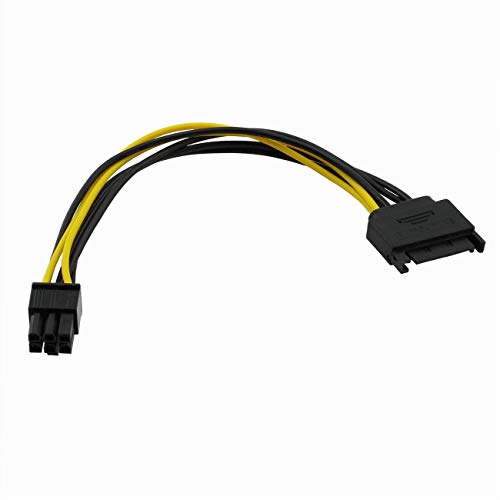 Lianshu 3Pack 6 Pin Pci-E To Sata Power Cable - 8 Inches #TOP5
