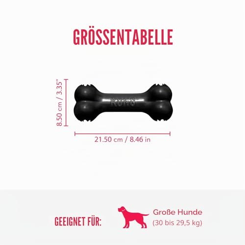 KONG Extreme Goodie Bone, Für Große Hunde, Schwarz