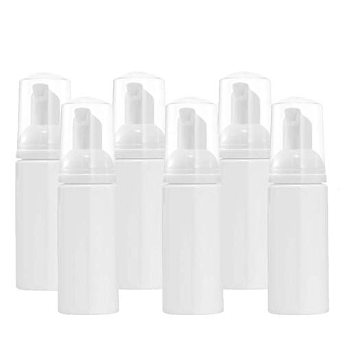 60 ml Bomba de Espuma exprimida vacía Botella de Espuma de jabón Dispensador de envases cosméticos Botella de Viaje líquida, 6 Paquetes Cover