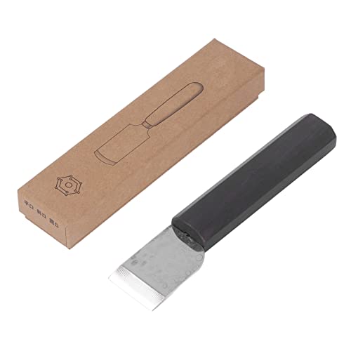 Coltello Per Scarnire La Pelle, Bocca Piatta, Manico Ergonomico in Legno, Strumento Per Coltello da Lavoro Per Taglio della Pelle Fatto a Mano Fai-da-te