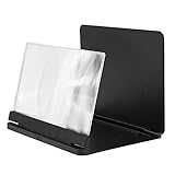 Mobile Phone Screen Amplifier Magnifier 3D Video Cellphone Magnifying Glass Stand Holder Phone Screen Projector Accessories (Color : 9 inch White) (9 Inch Black)