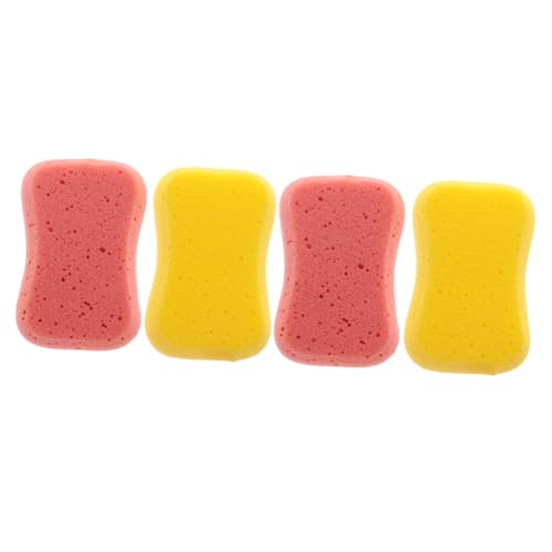 IMIKEYA Juego de 4 Esponjas de Baño Exfoliantes para Ducha Suaves y Cómodas Diseño Apto para Todo Tipo de Piel Color Aleatorio Herramienta de Cuidado y Limpieza Color Aleatorio