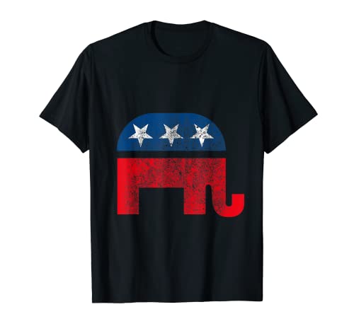 Elefante Republicano Vintage Logo Trump Camiseta