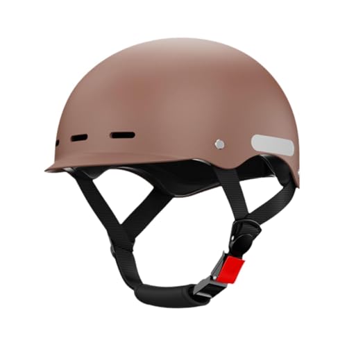 Aymzbd Capacete para ciclismo e skate para adultos, Marrom