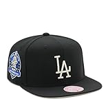 Mitchell & Ness Los Angeles Dodgers Cooperstown MLB Team Classic Snapback Hat Cap - Black