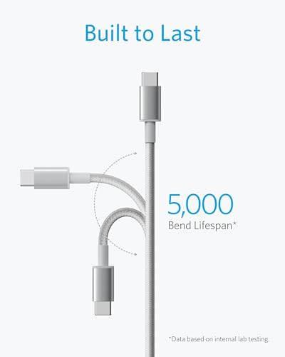 Anker USB C to USB C Cable, 60W Fast Charging Cable (2-Pack, 6 ft, Silver) - Image 4