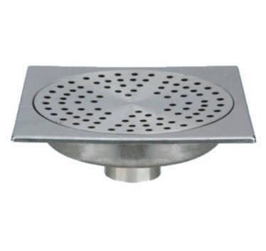 LAZER - Siphon de sol acier inoxydable Ø 50mm 200x200mm - 240114