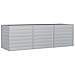 Produktbild vidaXL Pflanzkasten Hochbeet 240x80x77 cm Stahl verzinkt Silber Hochbeet Pflanzkasten Gartenbeet Hochbeet Pflanzkasten Gartenbeete